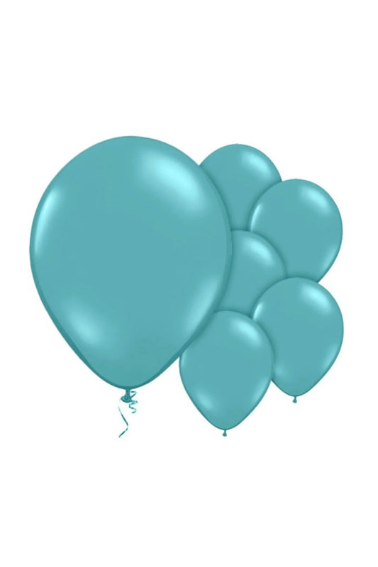 Turquoise Balloons Latex 10 Pack