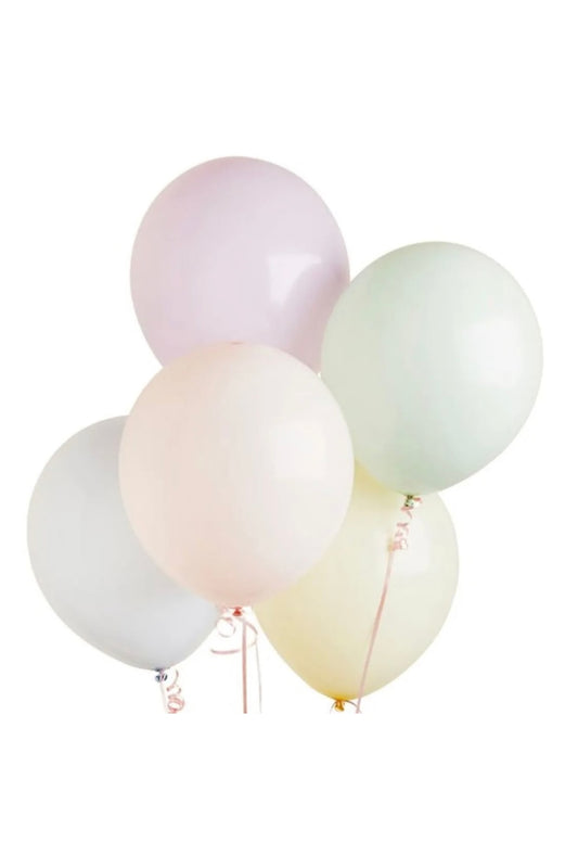 Pastel Latex Balloons 5 Pack